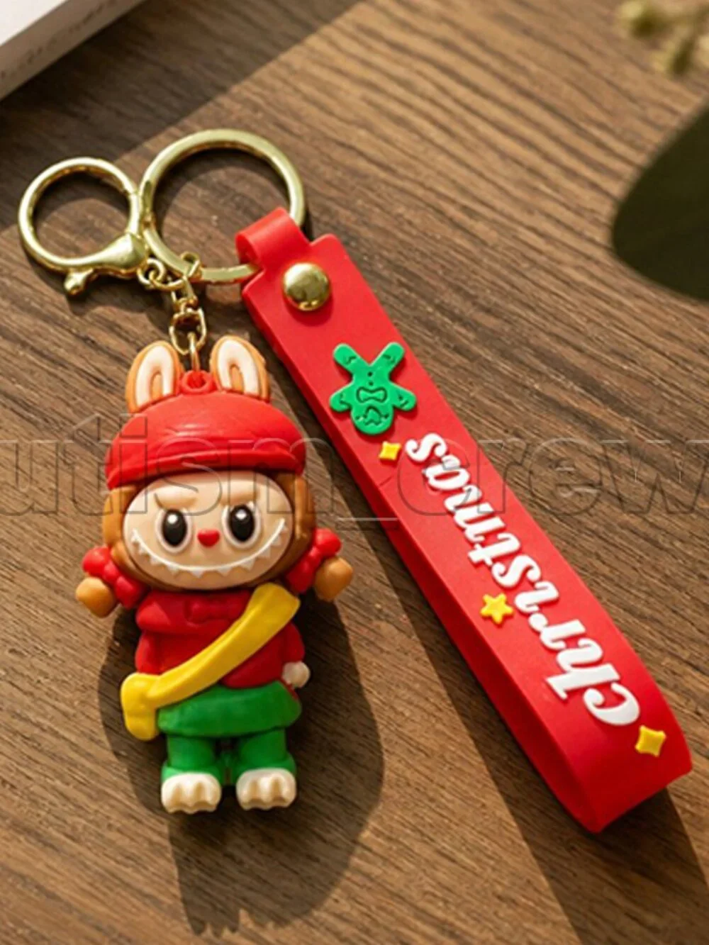 2/$14 💥🆕 Christmas Monster Keychain Wristlet Strap Silicone Keychain | 7390